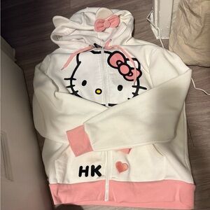 Hello Kitty 3D Ears Girls Hoodie